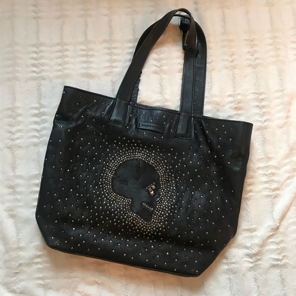 frye skull tote